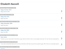 Tablet Screenshot of elizabeth-maxwell.blogspot.com