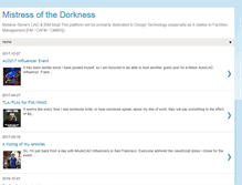 Tablet Screenshot of mistressofthedorkness.blogspot.com