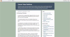 Desktop Screenshot of false-positives.blogspot.com