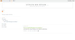 Desktop Screenshot of gunlukengin.blogspot.com