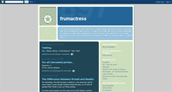 Desktop Screenshot of frumactress.blogspot.com