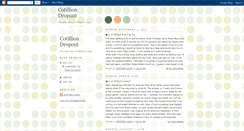 Desktop Screenshot of cotilliondropout.blogspot.com