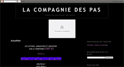 Desktop Screenshot of la-compagnie-des-pas.blogspot.com