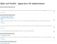 Tablet Screenshot of bjornochfredrik.blogspot.com