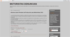 Desktop Screenshot of motoristasdenuncian.blogspot.com