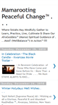 Mobile Screenshot of mamarootingpeacefulchange.blogspot.com