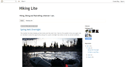Desktop Screenshot of hikinglite.blogspot.com