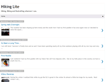 Tablet Screenshot of hikinglite.blogspot.com