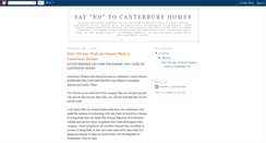 Desktop Screenshot of notocanterbury.blogspot.com