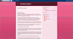 Desktop Screenshot of carolinasisters.blogspot.com