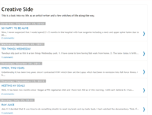 Tablet Screenshot of creativesideofthedoor.blogspot.com
