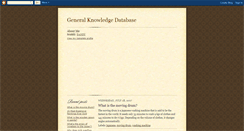 Desktop Screenshot of knowledge-database.blogspot.com