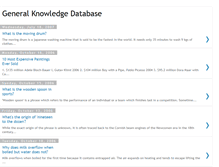 Tablet Screenshot of knowledge-database.blogspot.com