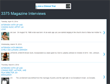 Tablet Screenshot of 3375magazineinterviews.blogspot.com