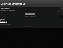 Tablet Screenshot of one-piece-streaming-vf.blogspot.com
