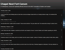 Tablet Screenshot of chapelnextfortcarson.blogspot.com