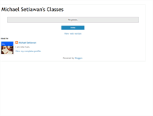 Tablet Screenshot of michaelsetiawan-classes.blogspot.com