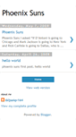 Mobile Screenshot of phoenix-suns2.blogspot.com