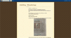 Desktop Screenshot of judeblog-thewitterings.blogspot.com