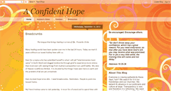 Desktop Screenshot of aconfidenthope.blogspot.com