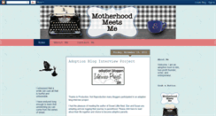 Desktop Screenshot of motherhoodmeetsme.blogspot.com