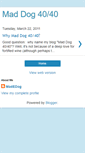 Mobile Screenshot of maddog4040.blogspot.com