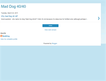 Tablet Screenshot of maddog4040.blogspot.com