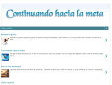 Tablet Screenshot of continuandohacialameta.blogspot.com