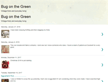 Tablet Screenshot of bugonthegreen.blogspot.com