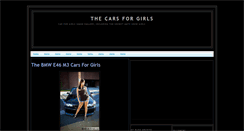 Desktop Screenshot of cars-for-girls.blogspot.com