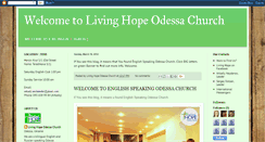 Desktop Screenshot of livinghopeodessachurch.blogspot.com