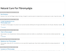 Tablet Screenshot of curefibromyalgia.blogspot.com