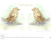 Tablet Screenshot of littlesparrowbird.blogspot.com