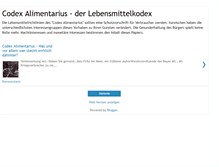 Tablet Screenshot of codex-alimentarius-de.blogspot.com