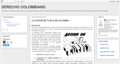 Desktop Screenshot of escritosderechocolombiano.blogspot.com