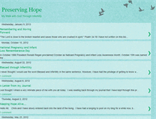 Tablet Screenshot of preservinghope.blogspot.com