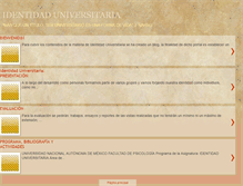 Tablet Screenshot of identidaduniversitariaunam.blogspot.com