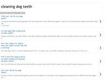 Tablet Screenshot of cleaning-dog-teeth.blogspot.com