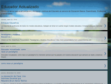 Tablet Screenshot of educadoractualizado.blogspot.com