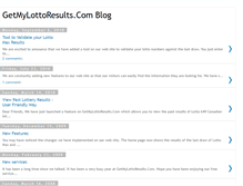 Tablet Screenshot of getmylottoresults.blogspot.com