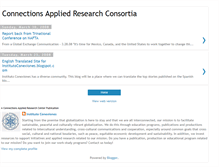 Tablet Screenshot of connections-institute.blogspot.com