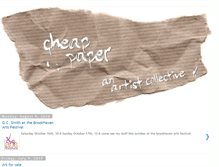 Tablet Screenshot of cheappaperartistcollective.blogspot.com