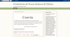 Desktop Screenshot of conferenciadenossasenhoradefatima.blogspot.com
