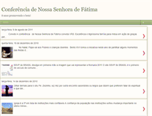 Tablet Screenshot of conferenciadenossasenhoradefatima.blogspot.com