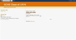 Desktop Screenshot of gchsclassof1976.blogspot.com