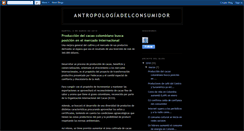 Desktop Screenshot of antropologiadelconsumidor.blogspot.com