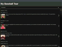 Tablet Screenshot of alliebaseballtour.blogspot.com