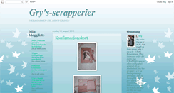 Desktop Screenshot of grysscrapperier.blogspot.com