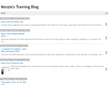 Tablet Screenshot of kenziestraining.blogspot.com