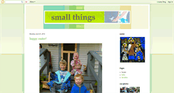 Desktop Screenshot of mostlysmallthings.blogspot.com